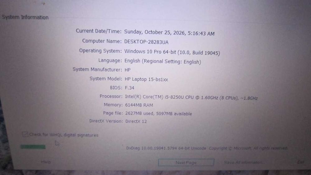 Laptop HP, I5, Gen. 8, ssd
