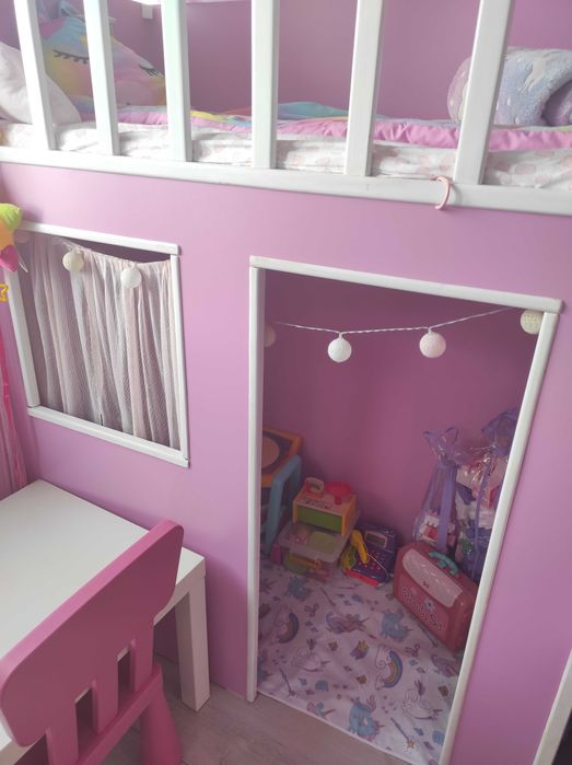 Детско легло с пързалка