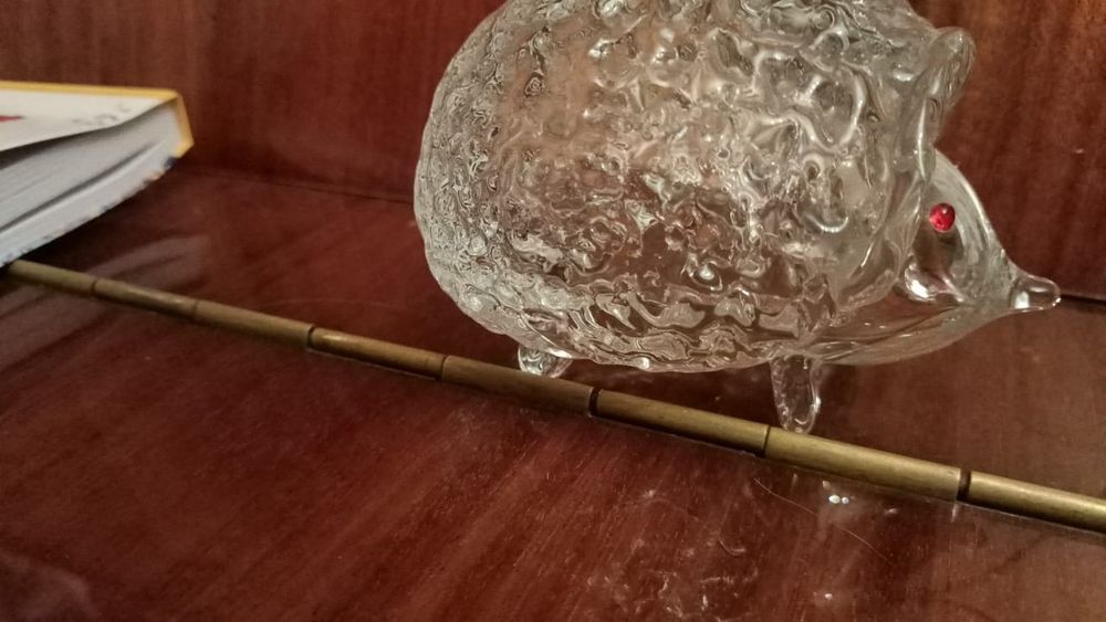 Статуэтка  ссср хрусталь еж 15 см