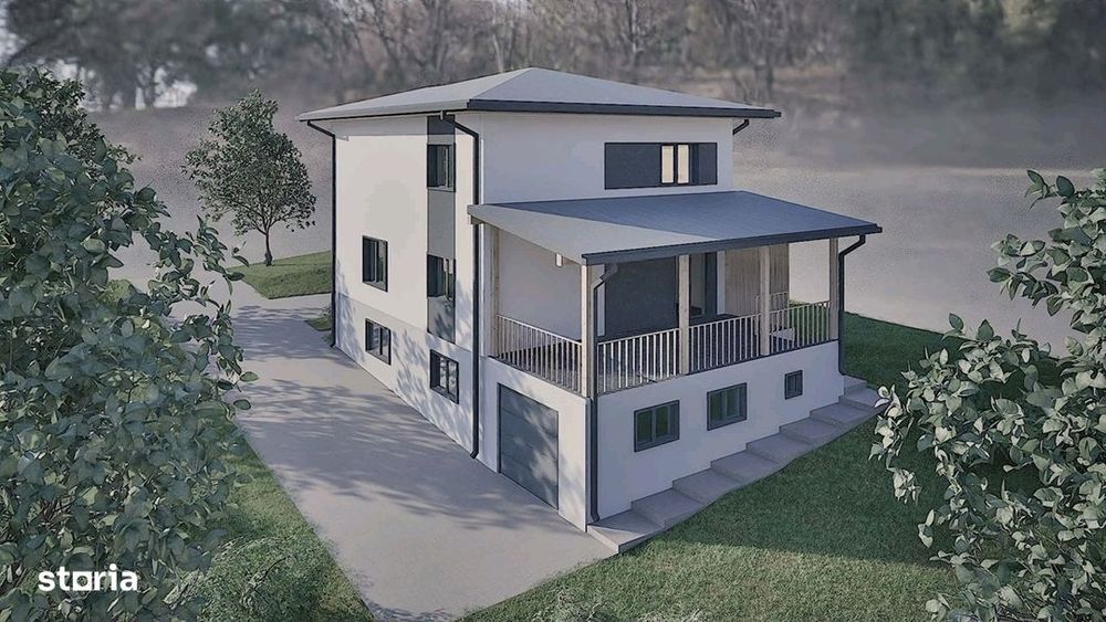 Casă de vânzare în Moara – 190 mp utili + garaj 31 mp, terasă  32 mp