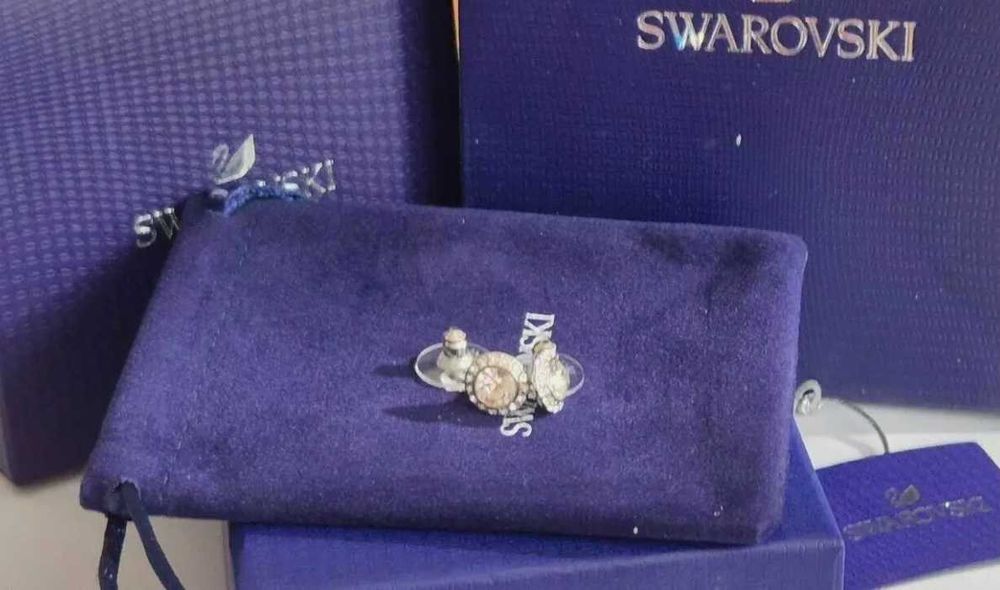 Cercei Swarovski Angelic Argintii - noi, în cutie