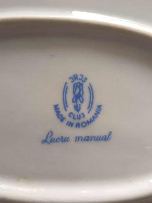 Platou oval  elegant pictat manual