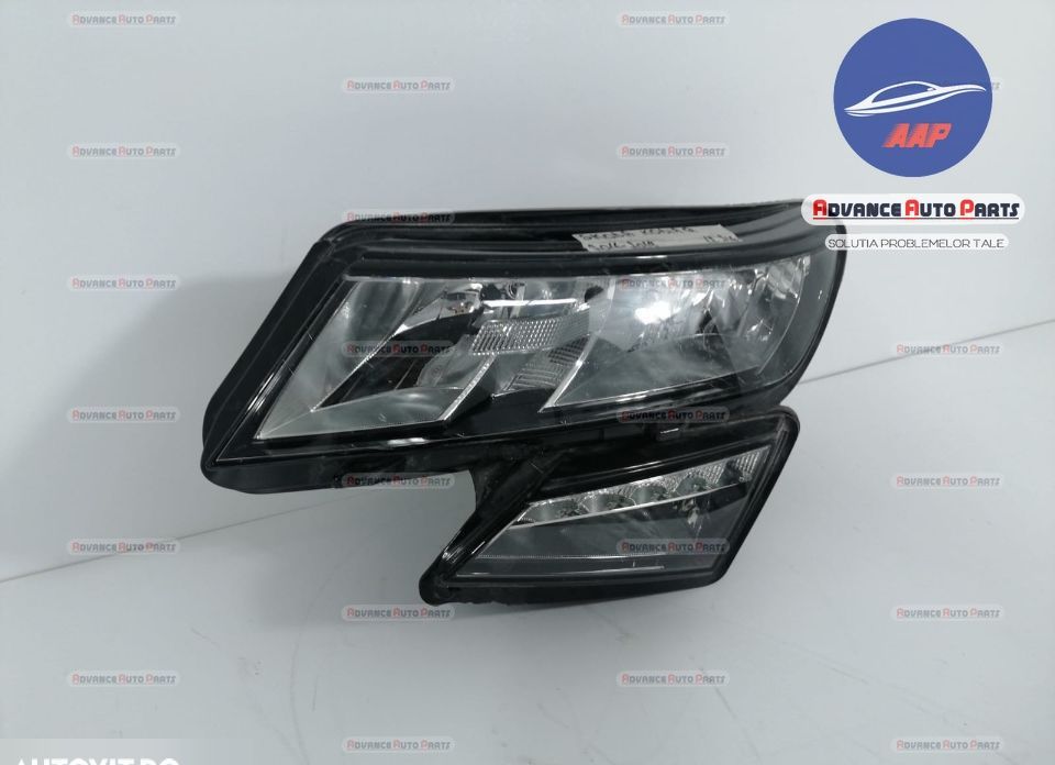 Ляв фар оригинален с халогенни и LED светлини Шкода Кодиак / Skoda Kod