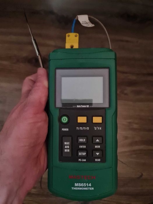 MASTECH MS6514 двуканален цифров температурен рекордер + термодвойка
