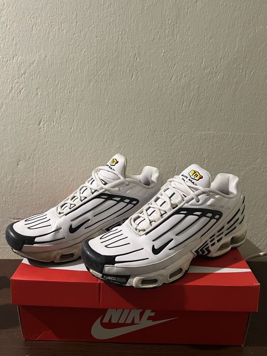 Оригинални Nike Air Max Plus 3 TN – бяло / черно 45/29см стелка