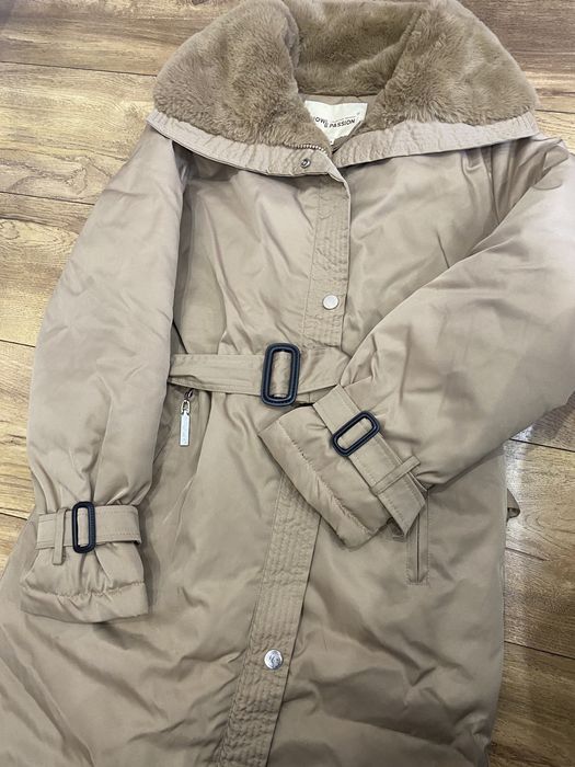 Тренч плащ зимний утепленный