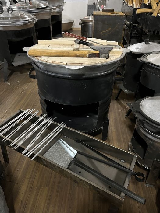 Акция! Қазан,ошақ,мангал,балта,пышақ