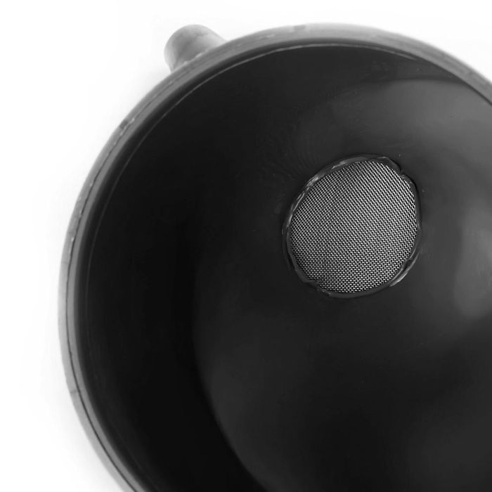 фуния за гориво amio, пластмасова, крива, с мрежест филтър, ...