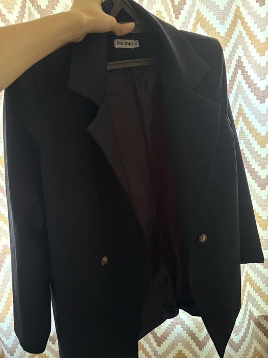 Пиджак темно синий