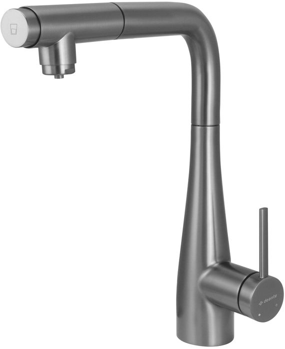 Титаниум Смесител за кухня с чучур за филтрирана вода - 9900F