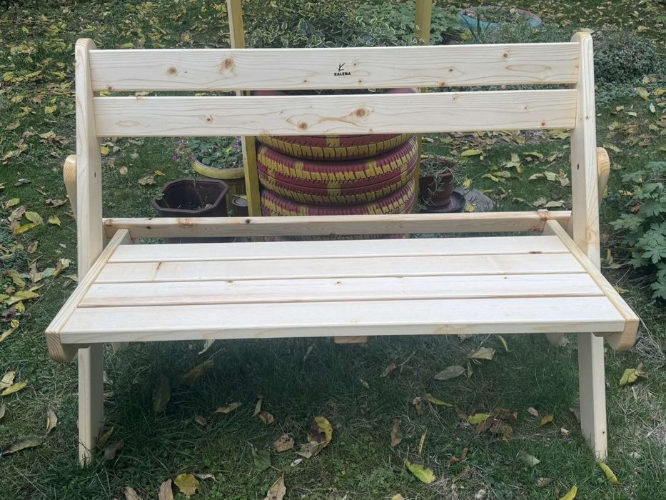 Сгъваема дървена пейка