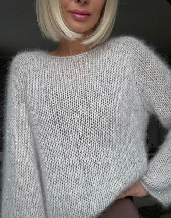 Пайетки в моде. Вязание под заказ...