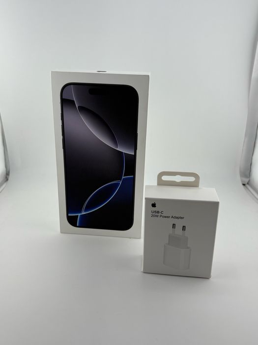 iPhone 16 Pro Max 5G, 256GB, Black Titanium, sigilat, garantie 12 luni Istyle