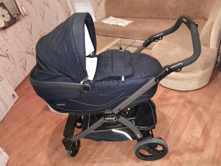Бебешка количка Peg Perego 2в1 – лятна + ЧИСТО НОВ зимен кош, запазена