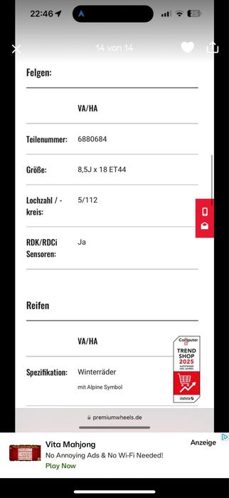 Jante bmw   R18  5X112 Styling 618   X1, X3 X5   R18”