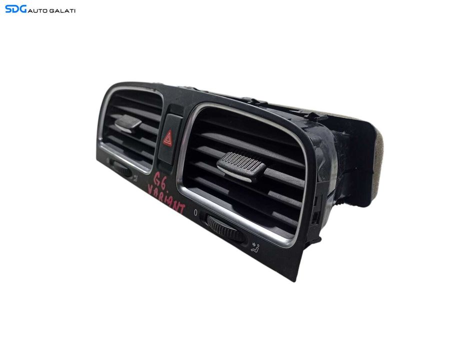 Grila Grile Ventilatie Aerisire Centrala Volkswagen Golf 6 2008 - 2013 Cod 5K0815735D 5K0815736D [L6234]