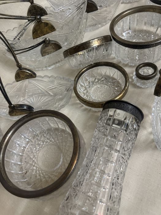 Хрустальные винтажные вазы