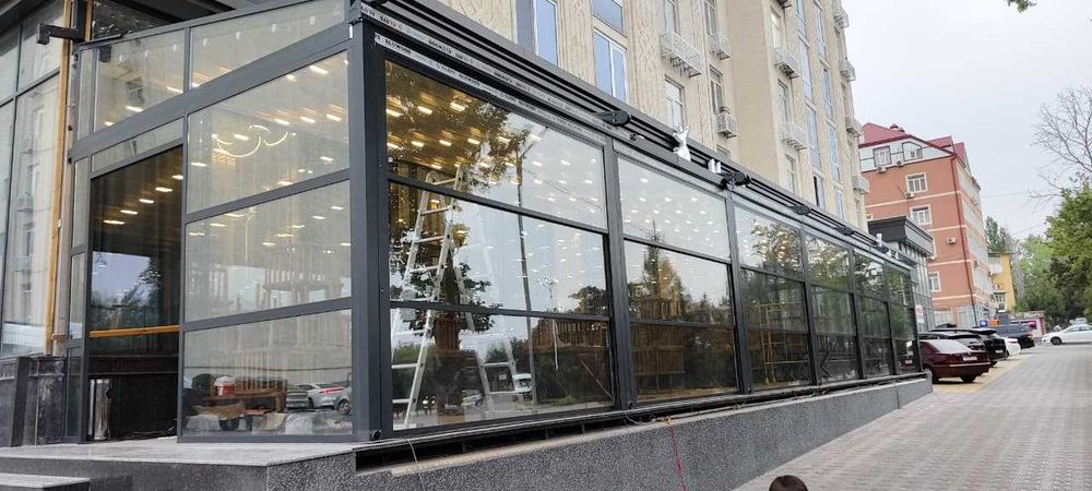 Гильотина, остекление, балкон, стекло