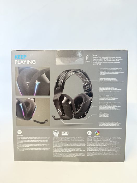 Logitech G733 Lightspeed Wireless RGB Black sigilate