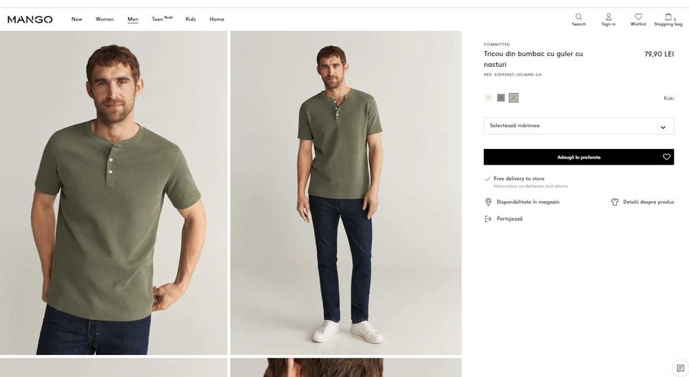 Geaca blugi FOX Marime M stare foarte buna + Tricou 100%Bumbac Verde