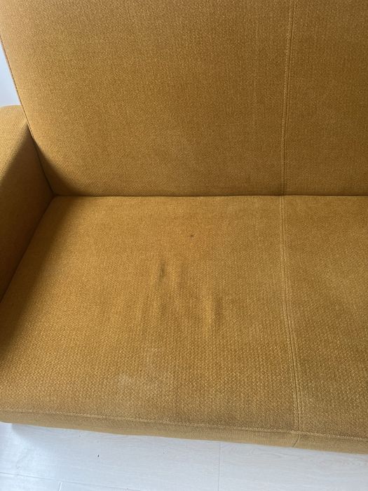 Canapea galben mustar extensibila