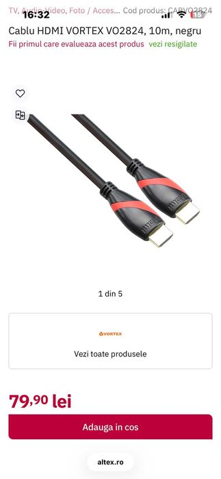 Cablu HDMI 10m (10 metri) 4k ULTRA HD NOU Sigilat
