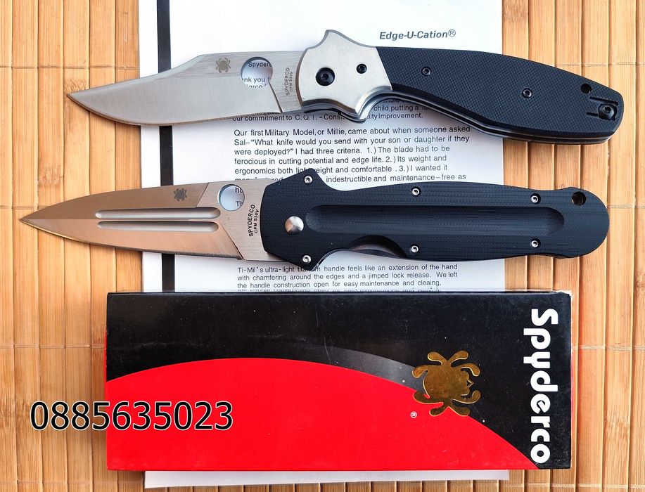 Сгъваем нож Spyderco Schempp Bowie / Schempp EuroEdge