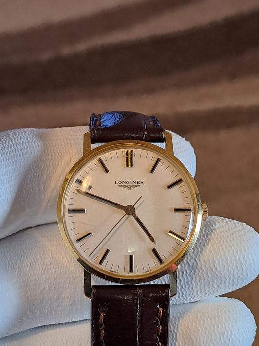 LONGINES aur masiv 18 kt