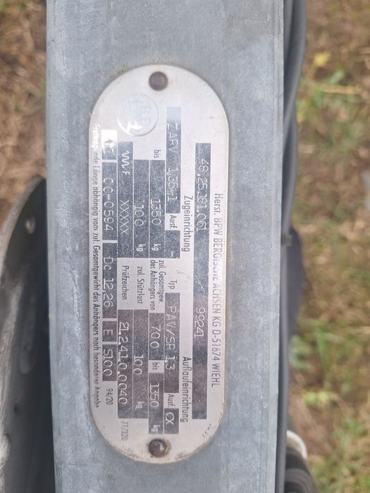 remorca auto 1350 kg Boeckman  Germania