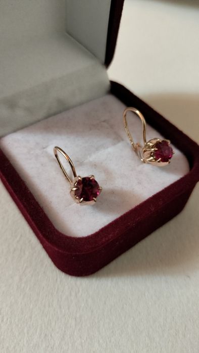 Советские серьги 583 пробы