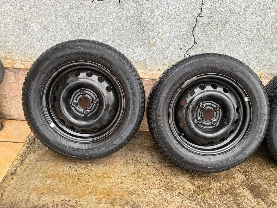 De Vanzare Jante Tabla+Anvelope M+S in stare Buna Aveo 2008