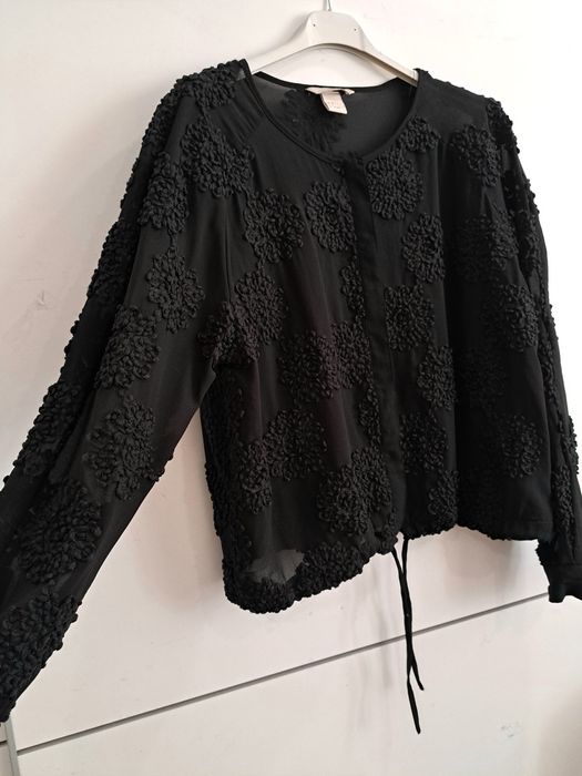 H&M риза с 3d цветя р-р С