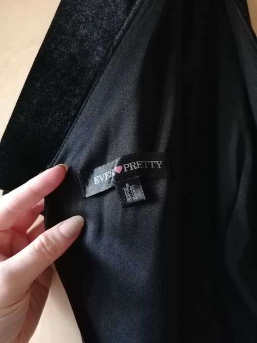 Rochie lunga catifea neagra M de evenimente