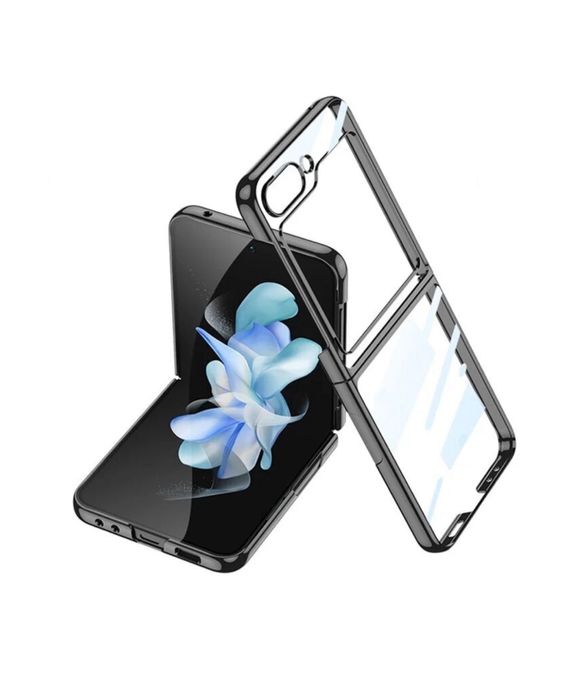 Samsung Z Flip 5 Z Flip 6 Husa Luxury Hard PC Spate Clar Margine Color