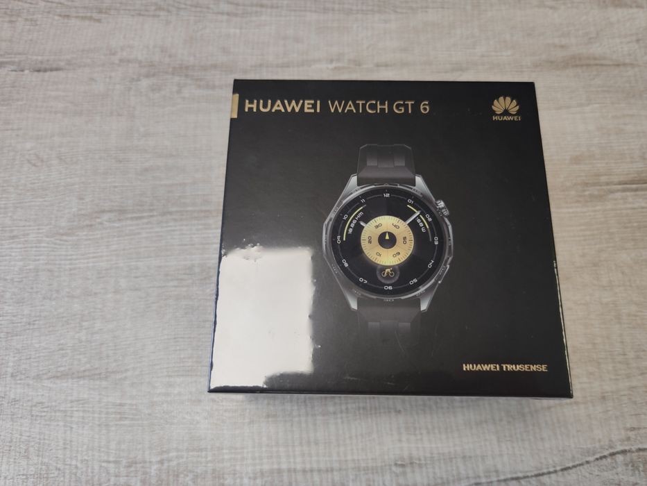 НОВ! Смарт часовник Huawei Watch GT 6 46mm Black 3г. Гаранция Yettel!