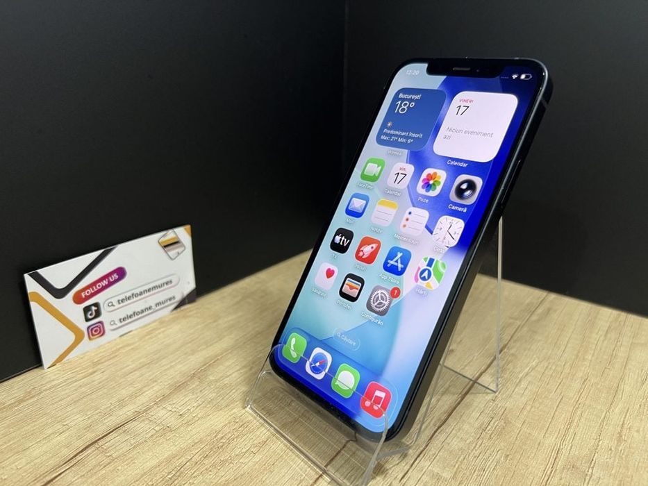 iPhone 12 64Gb Black Second-Hand 3 ani garanție, Telefoane Mures