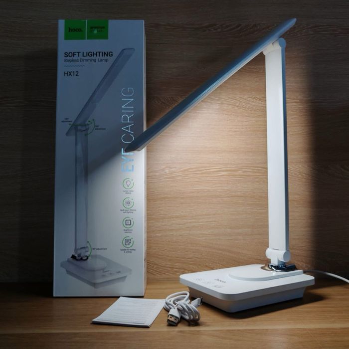 Настольная лампа Hoco HX12 складная 3 уровня яркости