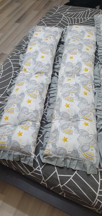 Обиколници за бебешка кошара Сиви Слончета