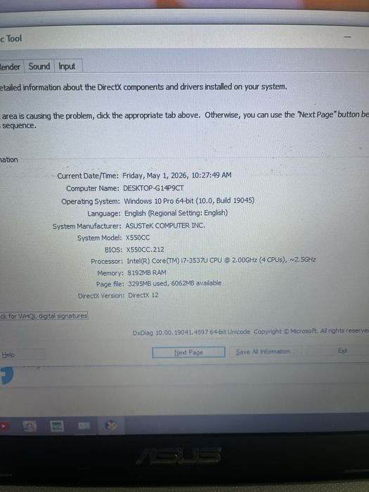 Laptop Asus x550c i7 ssd 256 si 8gb ram