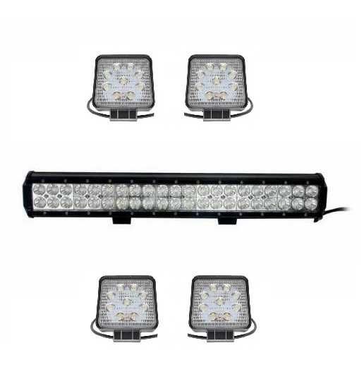 Set 4 proiectoare + led bar 126 w TRANSPORT 0