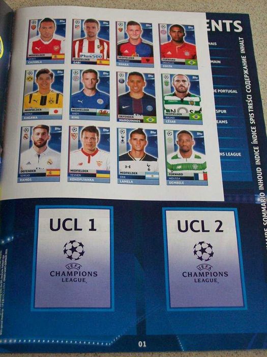 Oфициален стикер албум Шампионска лига 2016/17 UEFA Champions League
