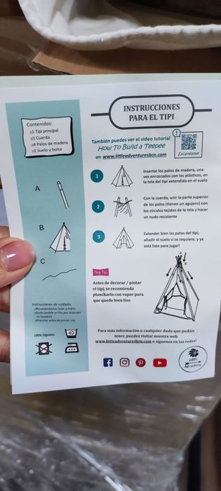 Детска палатка за малки и големи. 100% еко материали