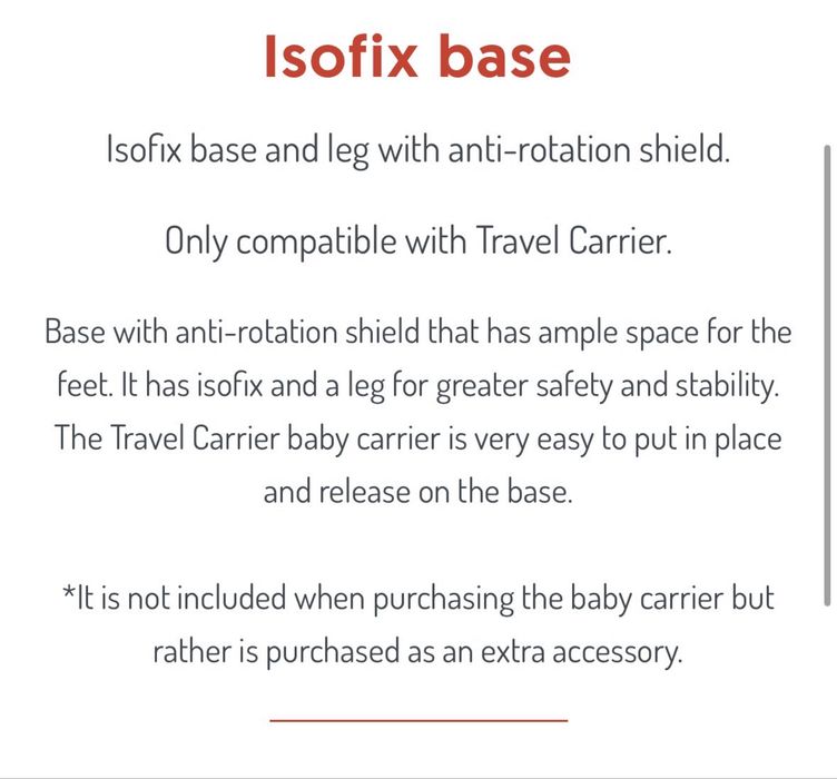 Baza isofix pentru masina