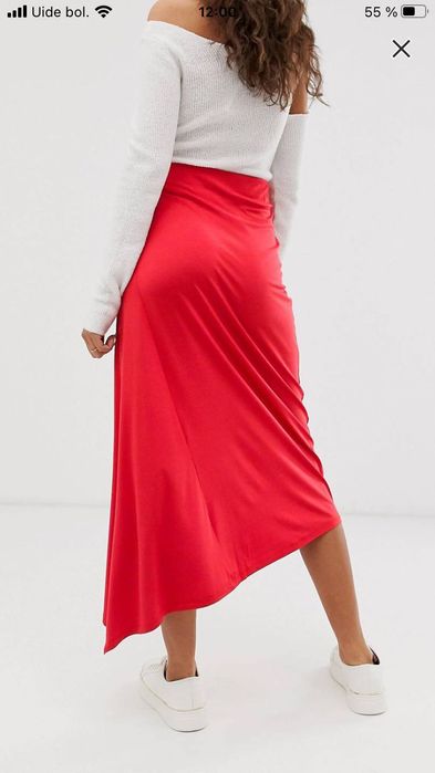 Белдемше Mango юбка бордовая