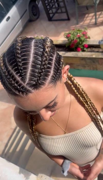 Codițe afro, diverse împletituri