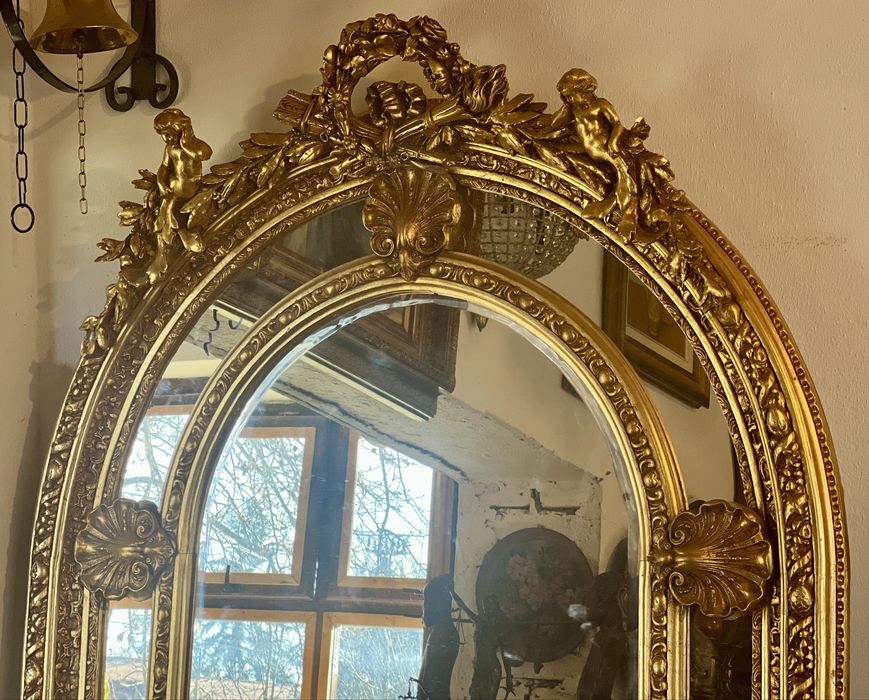 Oglindă aurie stil Baroc *** vintage / antic / vechi / retro ***