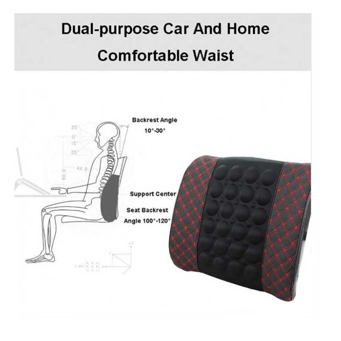 Масажираща електрическа възглавница Mercado Trade, За кола, 12V, Черен