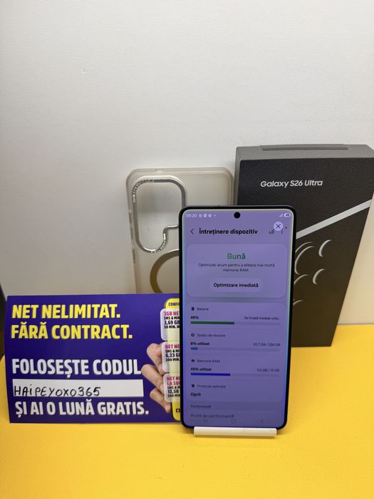 Samsung S26 ultra 256 gb 15 incarcari