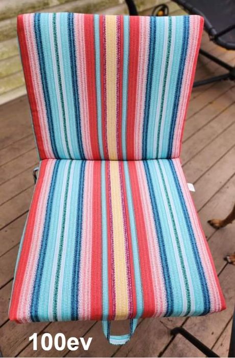 6 бр .Комплект възглавници за стол с цип 43х90х4см.