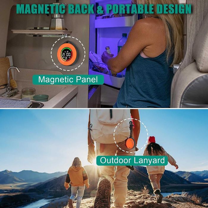 Detector portabil de monoxid de carbon PTH-10D,portocaliu,sigilat